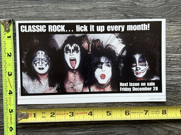 KISS Ad Advert Kiss Classic Rock Magazine Lick It Up Every Month Vintage Kiss