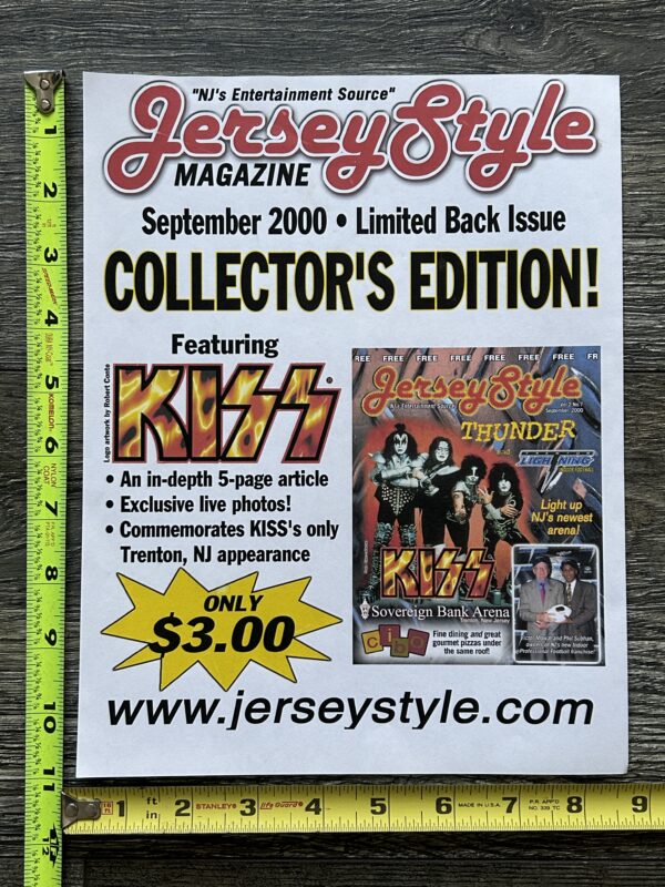 KISS Ad Advert Flyer Jersey Style Magazine Kiss Farewell Tour 2000 Vintage Kiss