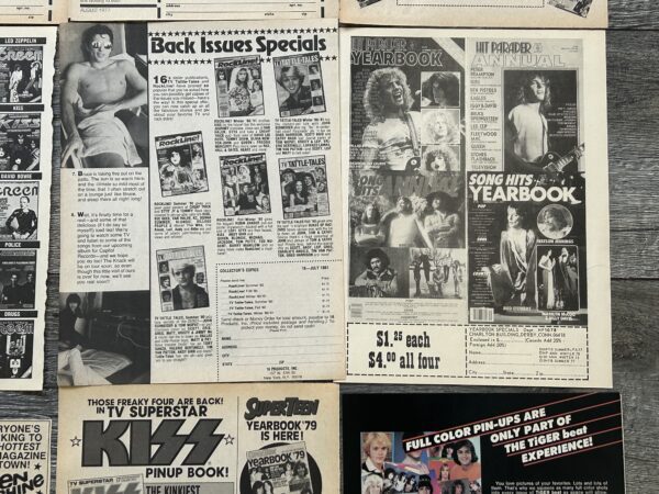 KISS Ad Advert Magazine 37pc Lot Collection 1976-1981 Vintage Kiss Aucoin - Image 15