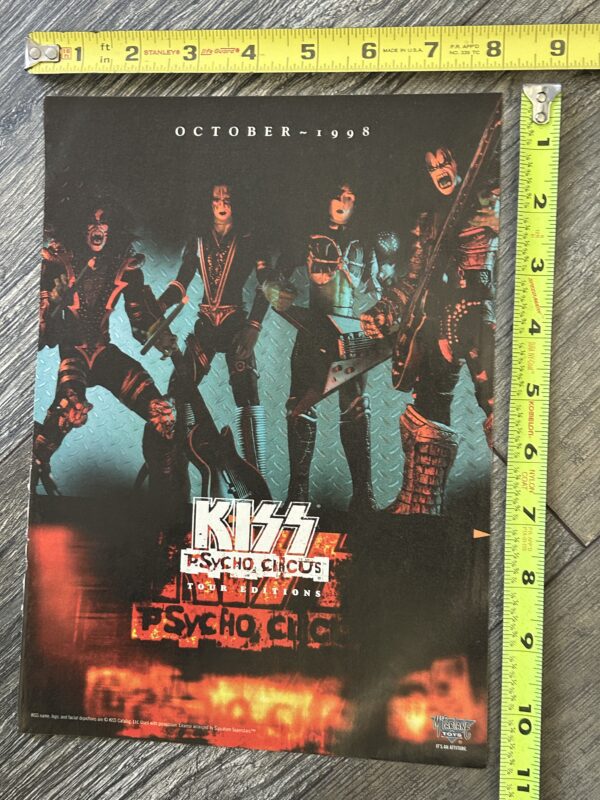 KISS Ad Advert Psycho Circus Tour Edition Figure Set McFarlane 98 Vintage Kiss A