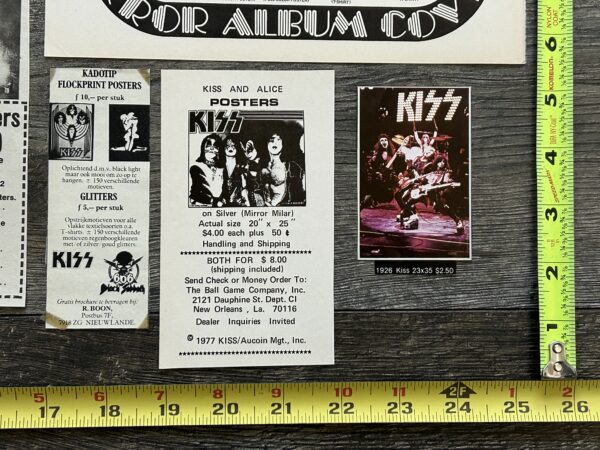 KISS Ad Advert Classic Posters 20pc Lot 1976 1977 1978 Vintage Kiss Aucoin - Image 2