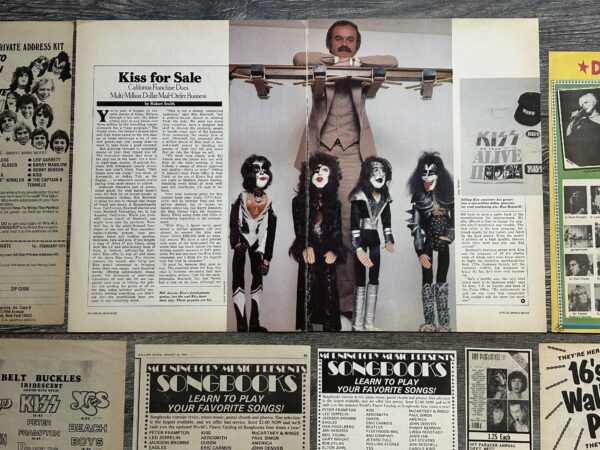 KISS Ad Advert Merchandise 30pc Lot 1976 1977 1978 1979 1980 Vintage Kiss Aucoin - Image 14