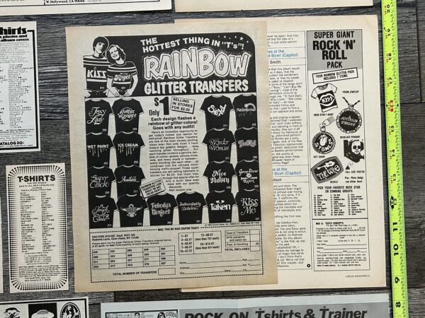 KISS Ad Advert Classic T-Shirt 16pc Lot 1975 1976 1977 1978 Vintage Kiss Aucoin - Image 13