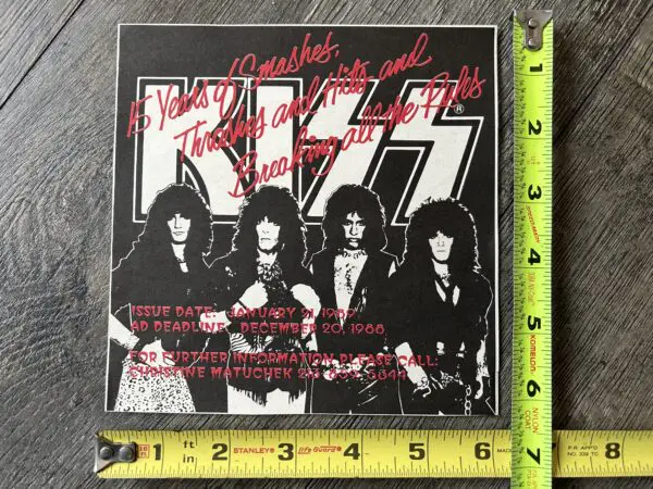 KISS Ad Advert Smashes Thrashes & Hits Billboard Magazine Teaser Vintage Kiss