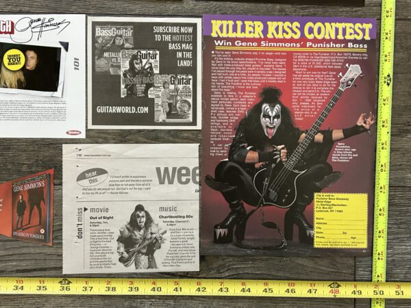 KISS Ad Advert Clippings GENE SIMMONS 31pc Lot Collection Vintage Kiss - Image 2