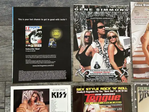 KISS Ad Advert Clippings GENE SIMMONS 31pc Lot Collection Vintage Kiss - Image 13