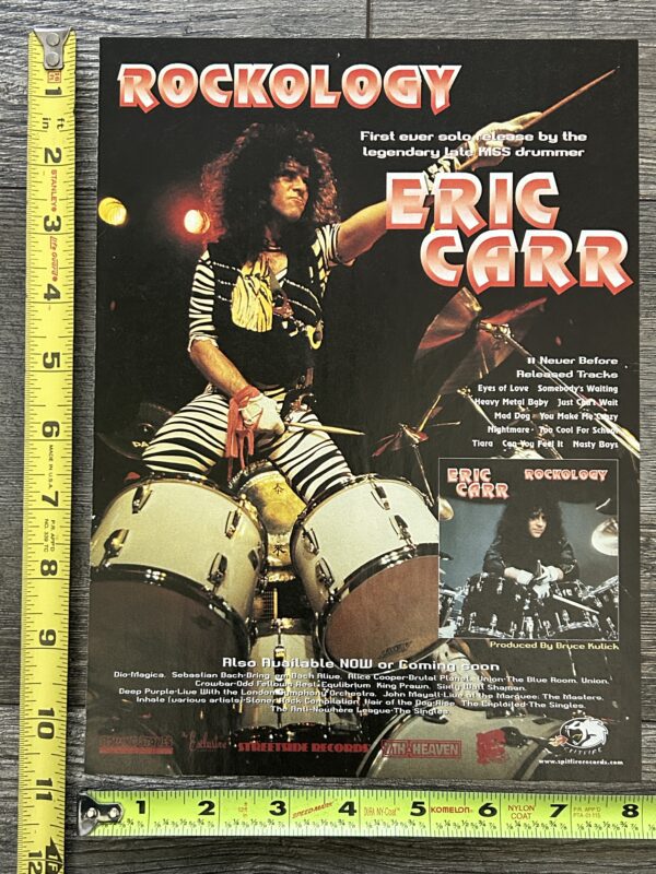 KISS Ad Advert Eric Carr Rockology CD Solo Album Fox Bruce Kulick Vintage Kiss A