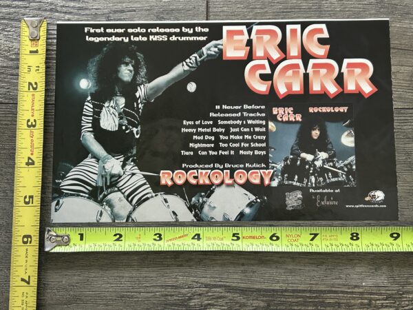 KISS Ad Advert Eric Carr Rockology CD Solo Album Fox Bruce Kulick Vintage Kiss B