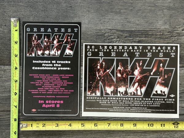 KISS Ad Advert Greatest Kiss CD Cassette USA UK Lot 1997 Vintage Kiss Aucoin Era