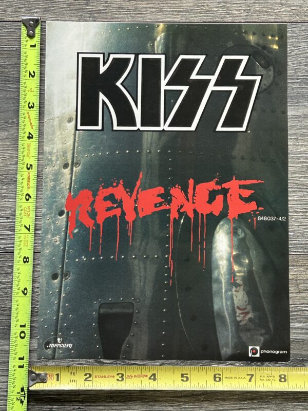 KISS Ad Advert Kiss Revenge CD Cassette Tape UK 1992 Vintage Kiss Bruce Kulick