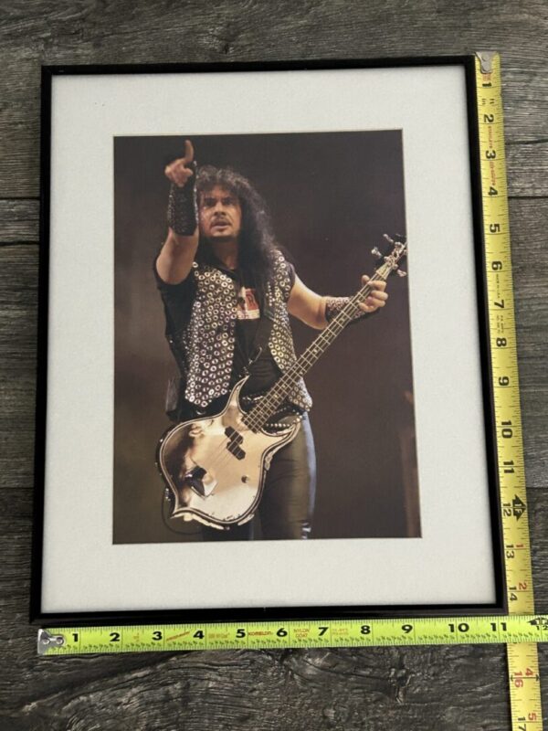 KISS Concert Photo GENE SIMMONS Revenge Tour 1992 Matted Framed Vintage Kiss - Image 3