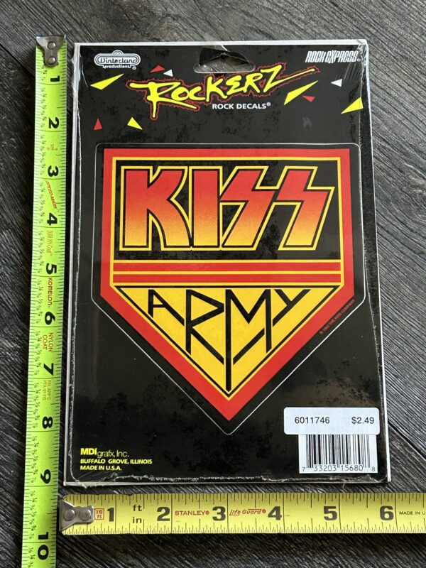 KISS Army Sticker Rockerz Winterland Sealed 1993 Alive 3 Official Vintage Kiss