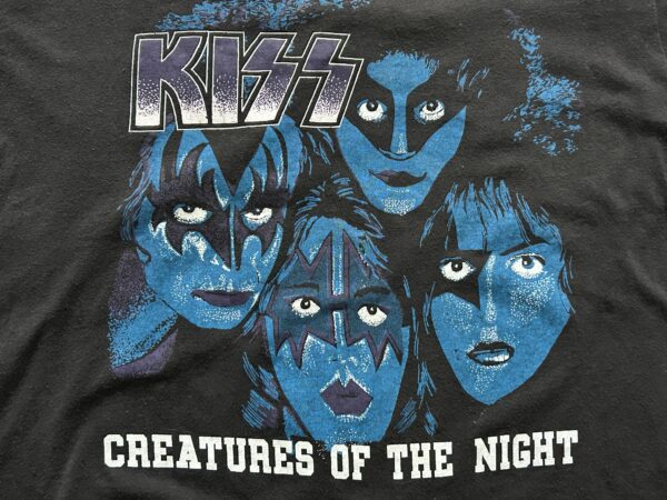 KISS Vintage T-Shirt Crazy Nights Creatures Of The Night Vintage Kiss Eric Carr - Image 2