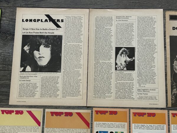 KISS Ad Advert Clippings Rock And Roll Over Album 30pc Lot Vintage Kiss Aucoin - Image 14