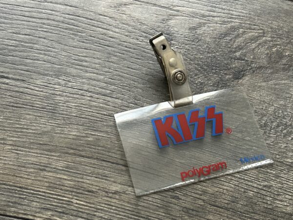 KISS Laminate Pass I.D. Holder Elder Press Conference Mexico Vintage Kiss Aucoin