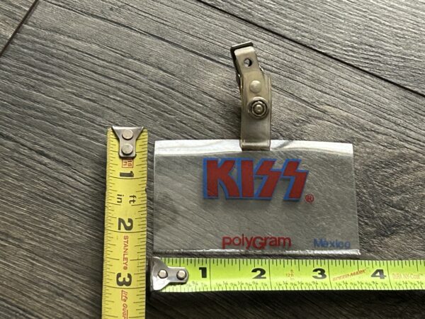 KISS Laminate Pass I.D. Holder Elder Press Conference Mexico Vintage Kiss Aucoin - Image 3