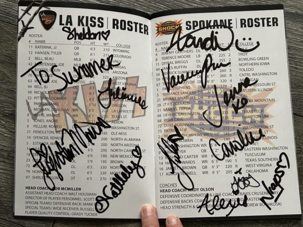 KISS LA Kiss Football Gameday Program Magazine #4 Signed by 12 Cheerleaders 2014 - Image 3