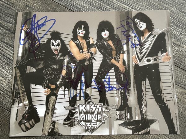 KISS Band Signed Autograph Photo OFFICIAL Meet Greet Alive 35 Concert Tour 2009