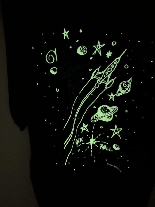 Kiss Vintage T-Shirt ACE FREHLEY Glow In The Dark Rocket Theme 1994 Vintage Kiss - Image 4