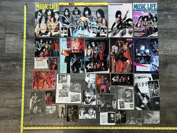 KISS Clippings Dynasty Concert Tour 29pc Lot Japan Japanese Vintage Kiss Aucoin