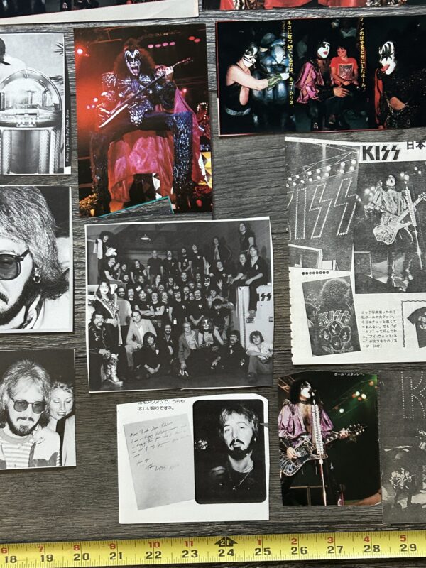 KISS Clippings Dynasty Concert Tour 29pc Lot Japan Japanese Vintage Kiss Aucoin - Image 11