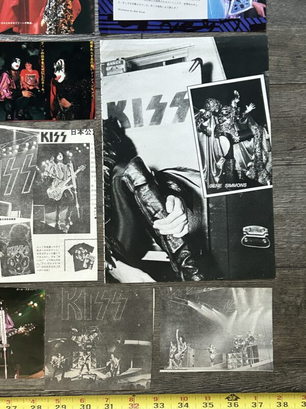 KISS Clippings Dynasty Concert Tour 29pc Lot Japan Japanese Vintage Kiss Aucoin - Image 9