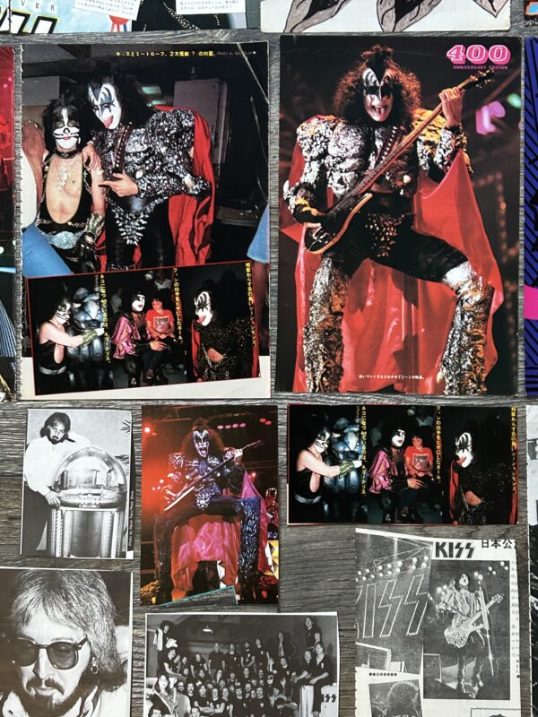 KISS Clippings Dynasty Concert Tour 29pc Lot Japan Japanese Vintage Kiss Aucoin - Image 8