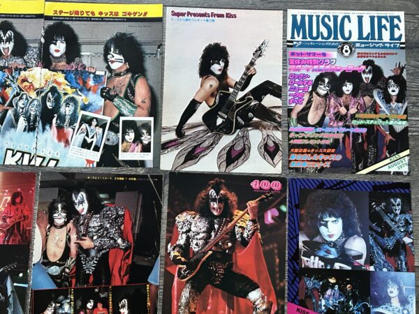 KISS Clippings Dynasty Concert Tour 29pc Lot Japan Japanese Vintage Kiss Aucoin - Image 3