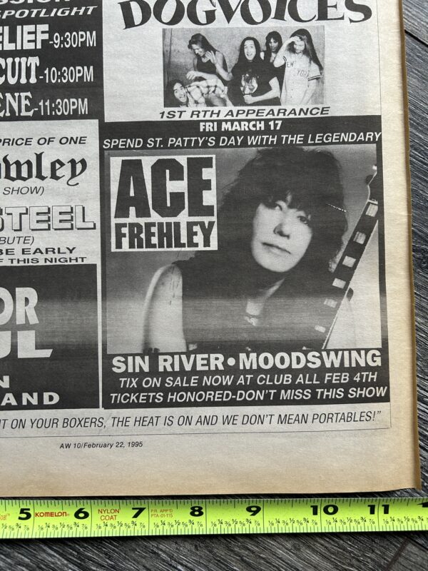 Ace Frehley Concert Ad