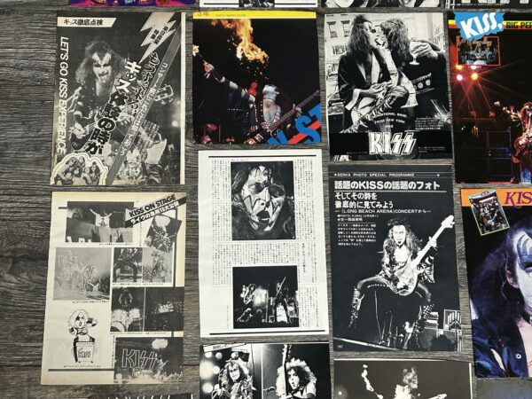 KISS Photo Clippings Dressed Kill Alive 60pc Lot Japan Vintage Kiss Aucoin - Image 11