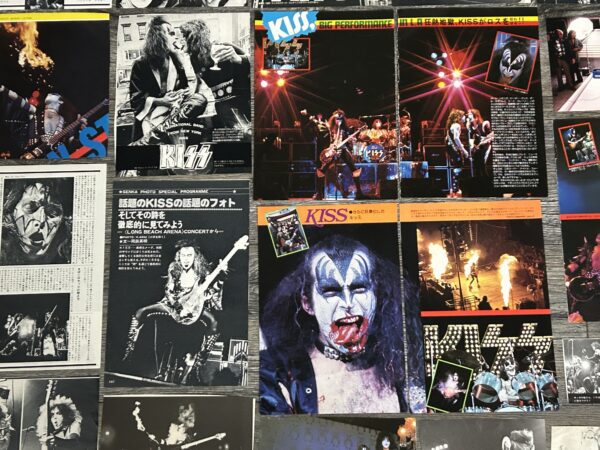 KISS Photo Clippings Dressed Kill Alive 60pc Lot Japan Vintage Kiss Aucoin - Image 10