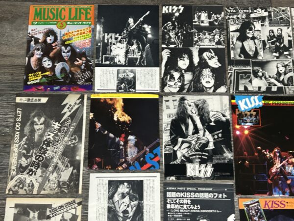 KISS Photo Clippings Dressed Kill Alive 60pc Lot Japan Vintage Kiss Aucoin - Image 7