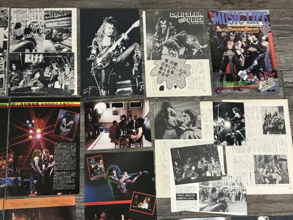 KISS Photo Clippings Dressed Kill Alive 60pc Lot Japan Vintage Kiss Aucoin - Image 3