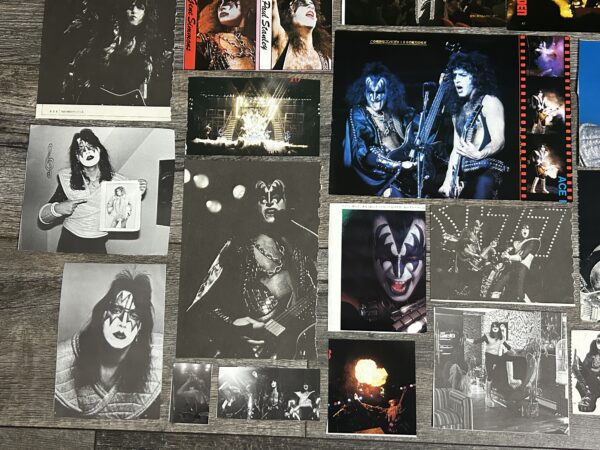 KISS Photo Clippings Alive 2 1978 Japan 53pc Lot Japanese Vintage Kiss Aucoin - Image 2