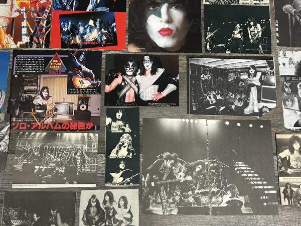 KISS Photo Clippings Alive 2 1978 Japan 53pc Lot Japanese Vintage Kiss Aucoin - Image 5