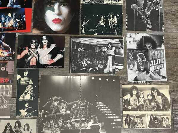 KISS Photo Clippings Alive 2 1978 Japan 53pc Lot Japanese Vintage Kiss Aucoin - Image 6