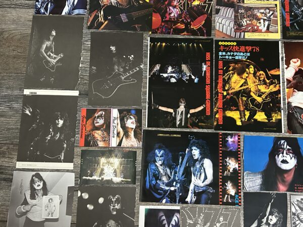 KISS Photo Clippings Alive 2 1978 Japan 53pc Lot Japanese Vintage Kiss Aucoin - Image 7