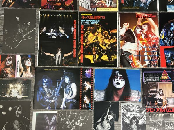 KISS Photo Clippings Alive 2 1978 Japan 53pc Lot Japanese Vintage Kiss Aucoin - Image 8