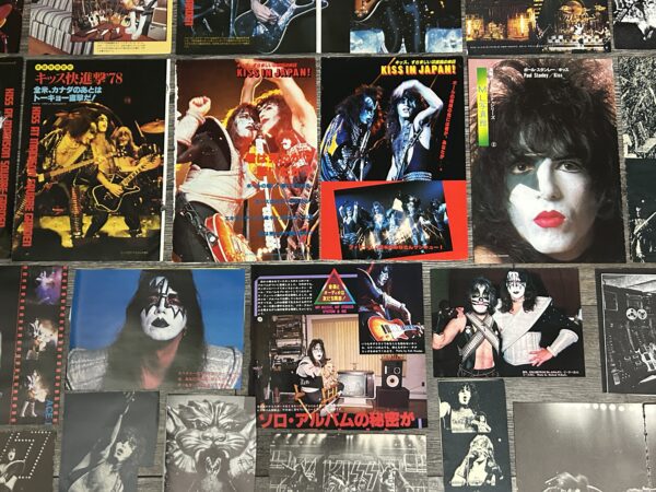 KISS Photo Clippings Alive 2 1978 Japan 53pc Lot Japanese Vintage Kiss Aucoin - Image 9