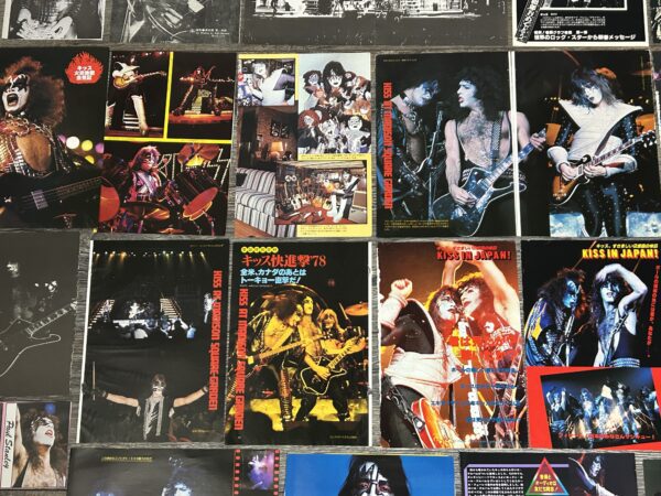 KISS Photo Clippings Alive 2 1978 Japan 53pc Lot Japanese Vintage Kiss Aucoin - Image 13