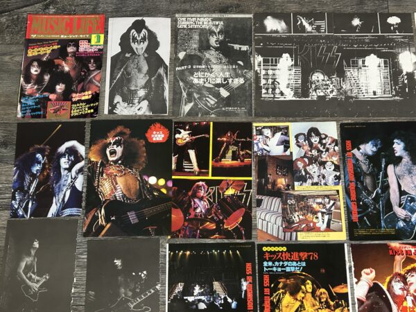 KISS Photo Clippings Alive 2 1978 Japan 53pc Lot Japanese Vintage Kiss Aucoin - Image 16