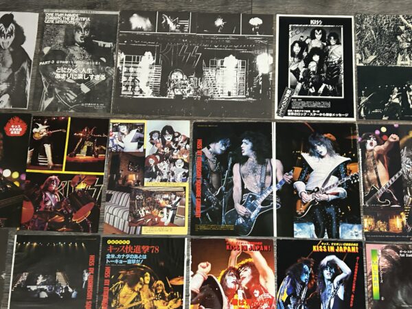 KISS Photo Clippings Alive 2 1978 Japan 53pc Lot Japanese Vintage Kiss Aucoin - Image 17