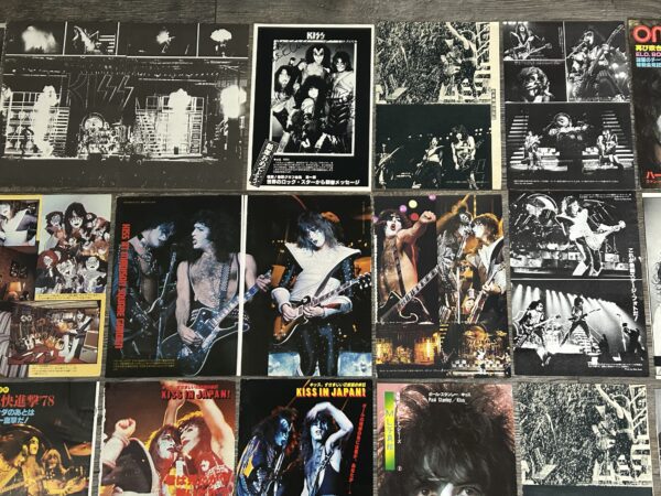 KISS Photo Clippings Alive 2 1978 Japan 53pc Lot Japanese Vintage Kiss Aucoin - Image 18