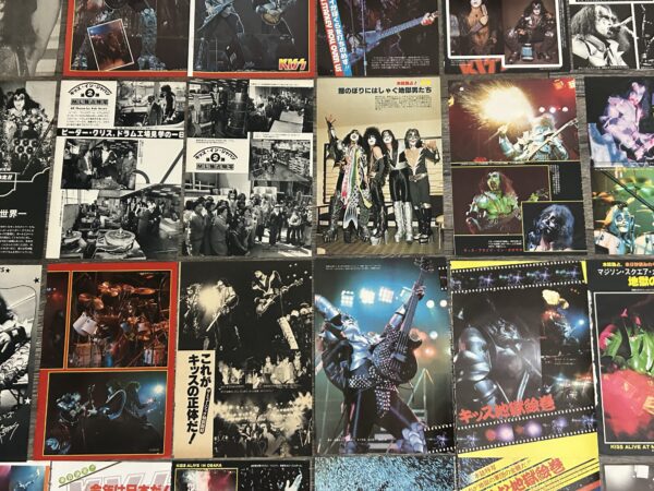 KISS Clippings Destroyer Rock And Roll Over 123pc Lot Japan Vintage Kiss Aucoin - Image 15