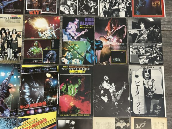 KISS Clippings Destroyer Rock And Roll Over 123pc Lot Japan Vintage Kiss Aucoin - Image 16