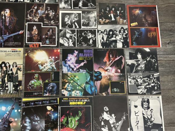 KISS Clippings Destroyer Rock And Roll Over 123pc Lot Japan Vintage Kiss Aucoin - Image 21