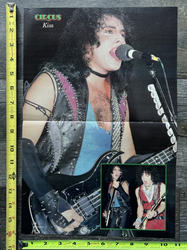 Vintage Kiss Centerfold Poster Gene Simmons