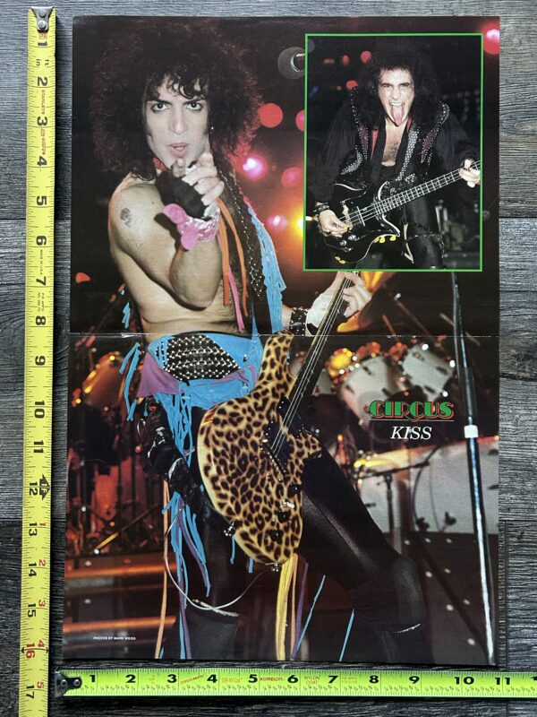 Vintage Kiss Centerfold Poster Paul Stanley