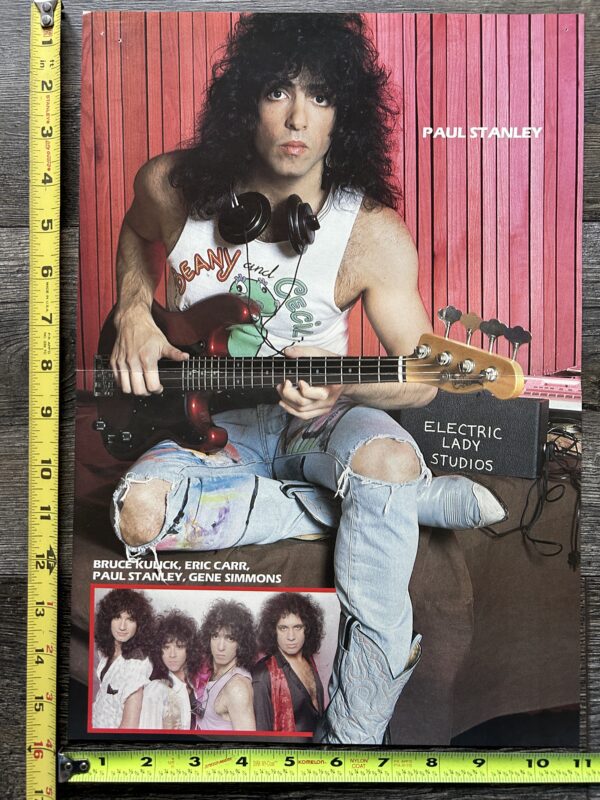 KISS Centerfold Poster Paul Stanley Electric Lady Studios