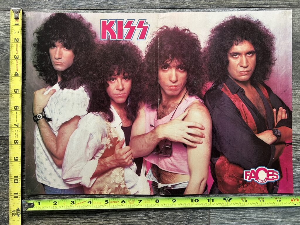 KISS Centerfold Poster Asylum Paul Stanley Eric Carr Gene Simmons Bruce Kulick